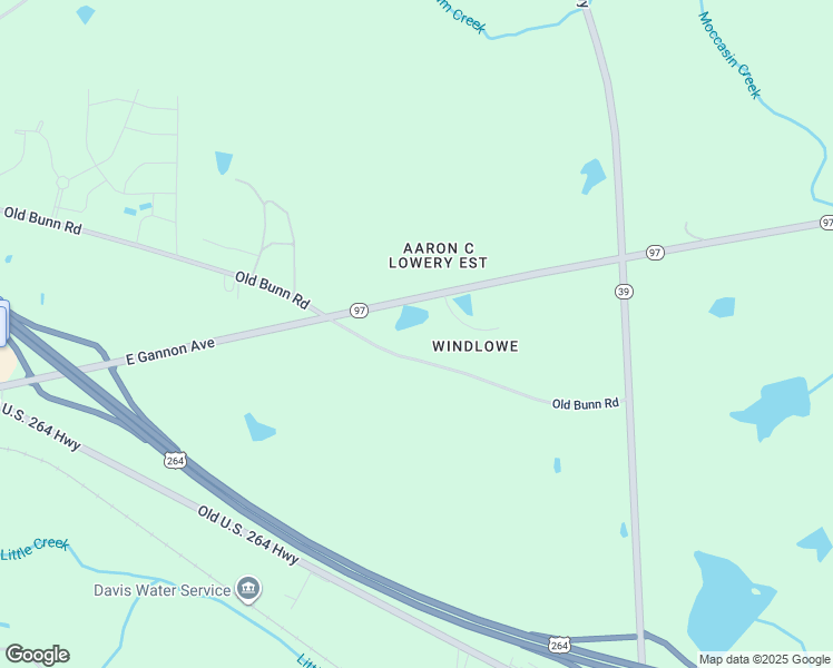 map of restaurants, bars, coffee shops, grocery stores, and more near 2117 Old Bunn Road in Zebulon