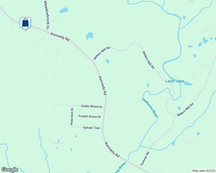 map of restaurants, bars, coffee shops, grocery stores, and more near 5486 Kennedy Road in Trinity