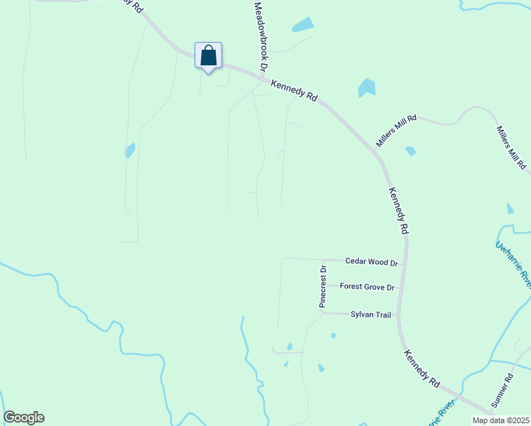 map of restaurants, bars, coffee shops, grocery stores, and more near 3216 Mountainview Street in Trinity