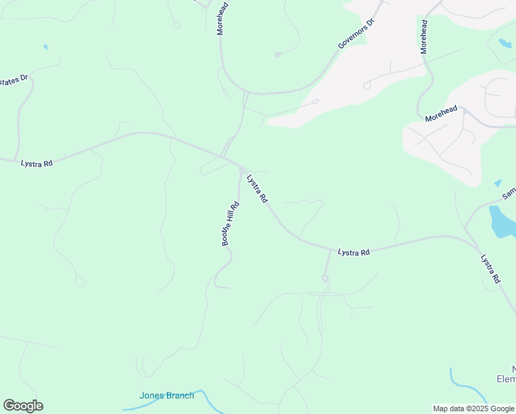 map of restaurants, bars, coffee shops, grocery stores, and more near 1868 Lystra Road in Chapel Hill