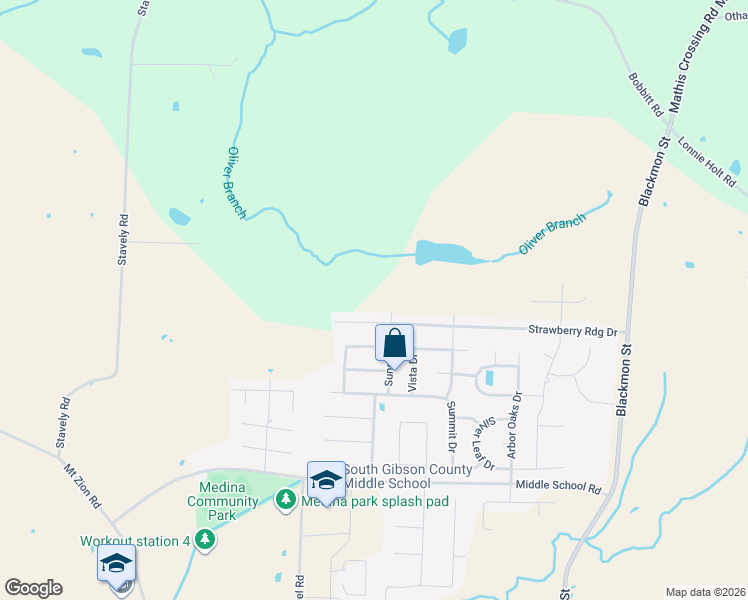 map of restaurants, bars, coffee shops, grocery stores, and more near 252 Sungate Drive in Medina