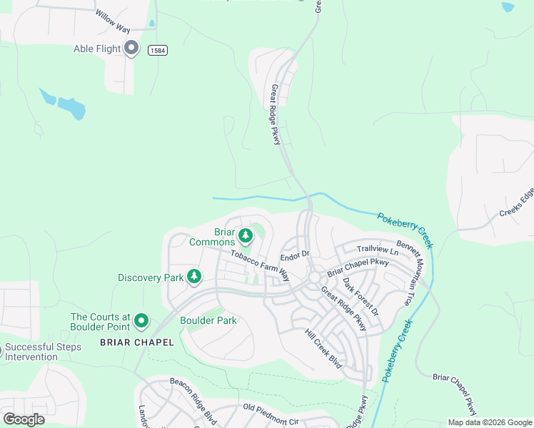 map of restaurants, bars, coffee shops, grocery stores, and more near 276 North Serenity Hill Circle in Chapel Hill