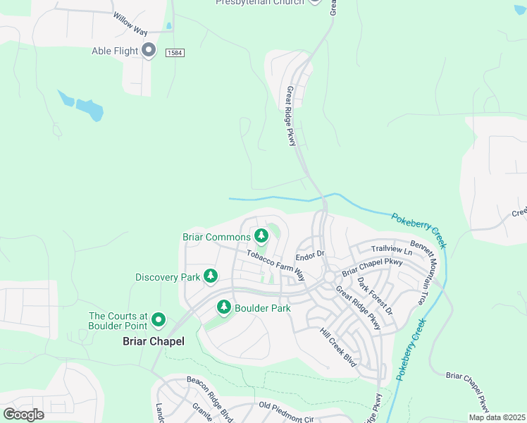 map of restaurants, bars, coffee shops, grocery stores, and more near 334 North Serenity Hill Circle in Chapel Hill