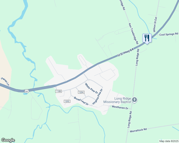 map of restaurants, bars, coffee shops, grocery stores, and more near 2589 Highway 64 in Plymouth