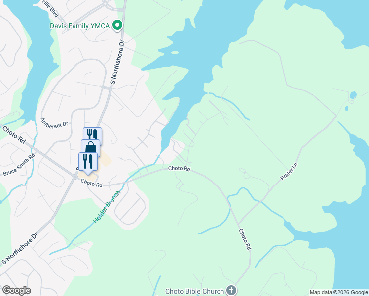 map of restaurants, bars, coffee shops, grocery stores, and more near 1708 Nighbert Lane in Knoxville