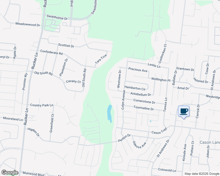 map of restaurants, bars, coffee shops, grocery stores, and more near 1773 Antebellum Drive in Murfreesboro