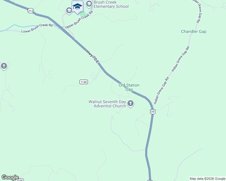 map of restaurants, bars, coffee shops, grocery stores, and more near 82 Station Gap Road in Marshall