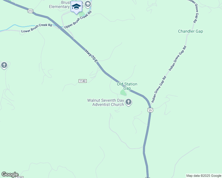 map of restaurants, bars, coffee shops, grocery stores, and more near 82 Station Gap Road in Marshall