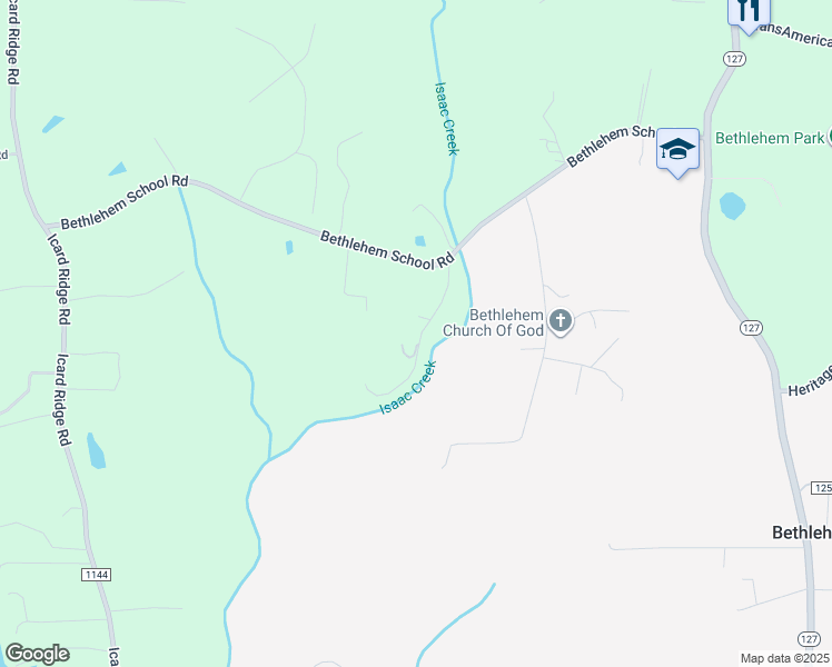 map of restaurants, bars, coffee shops, grocery stores, and more near 232 Cruz Lane in Hickory