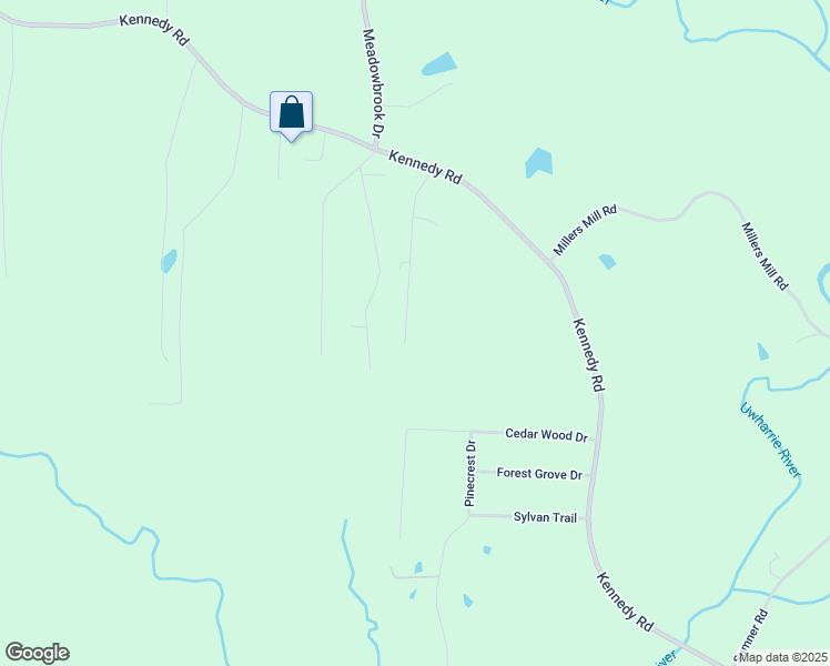 map of restaurants, bars, coffee shops, grocery stores, and more near 3220 Alamo Drive in Trinity