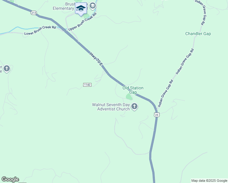 map of restaurants, bars, coffee shops, grocery stores, and more near 82 Station Gap Road in Marshall