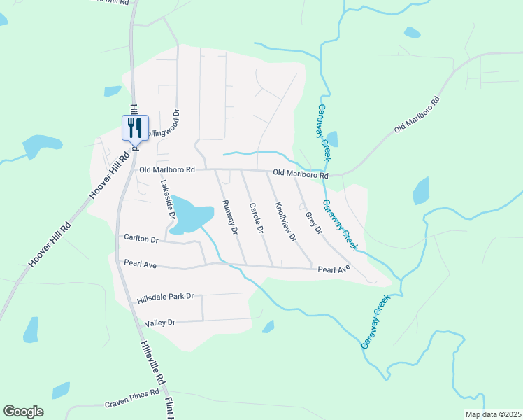 map of restaurants, bars, coffee shops, grocery stores, and more near 3806 Carole Drive in Sophia