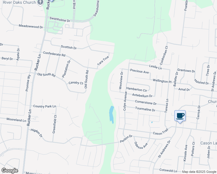 map of restaurants, bars, coffee shops, grocery stores, and more near 1773 Antebellum Drive in Murfreesboro
