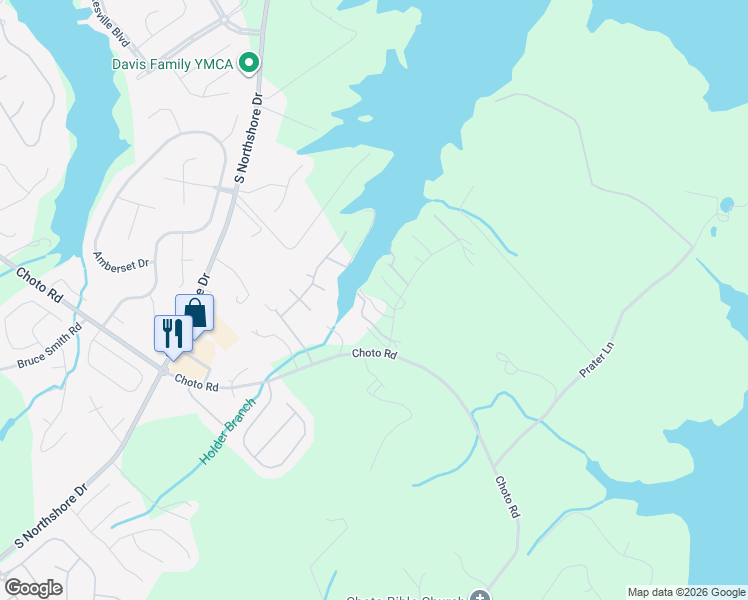 map of restaurants, bars, coffee shops, grocery stores, and more near 1721 Nighbert Lane in Knoxville