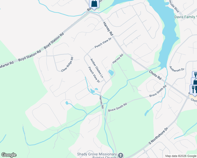 map of restaurants, bars, coffee shops, grocery stores, and more near 13038 Peach View Drive in Knoxville