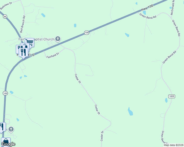 map of restaurants, bars, coffee shops, grocery stores, and more near 4870 Country Ln in Centerville