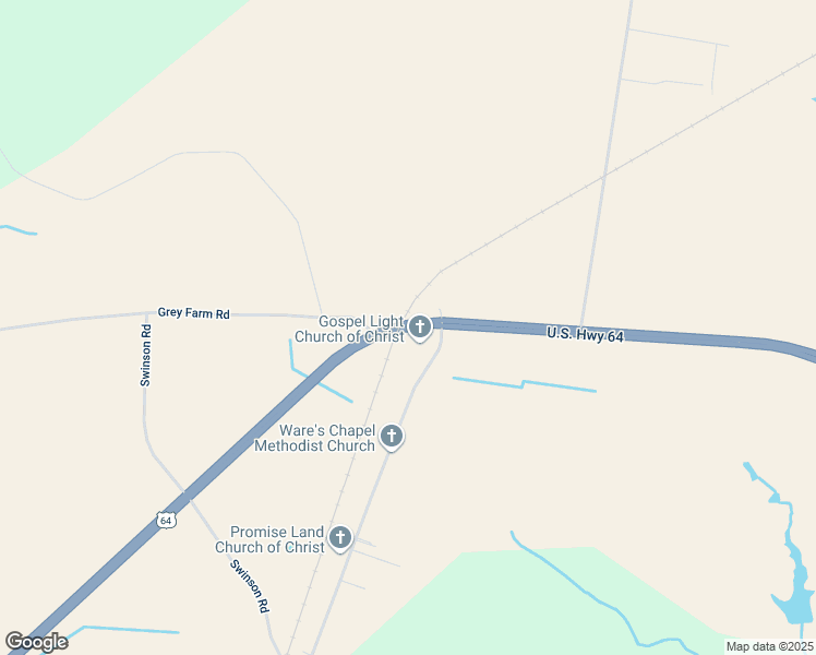 map of restaurants, bars, coffee shops, grocery stores, and more near 8691 U.S. 64 in Jamesville