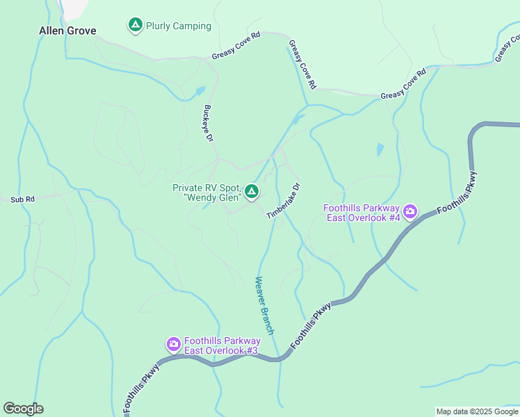 map of restaurants, bars, coffee shops, grocery stores, and more near 2658 Timberlake Drive in Cosby