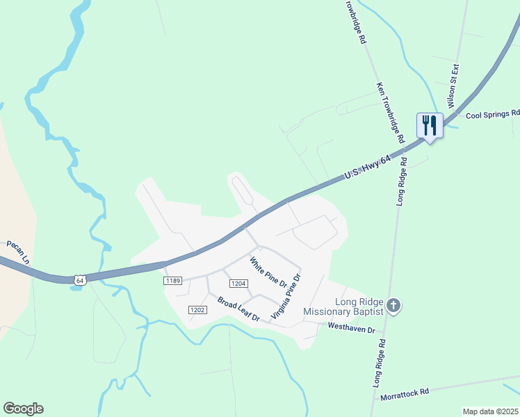 map of restaurants, bars, coffee shops, grocery stores, and more near 2574 U.S. 64 in Plymouth