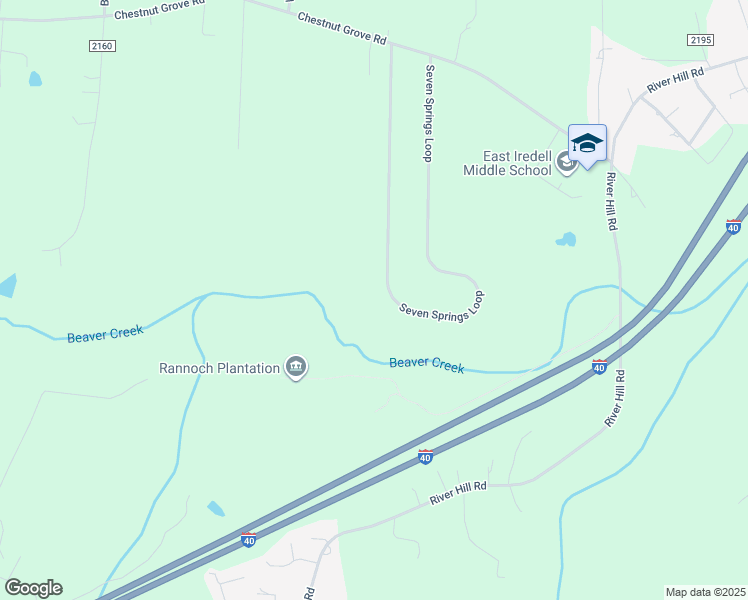 map of restaurants, bars, coffee shops, grocery stores, and more near 329 Seven Springs Loop in Statesville