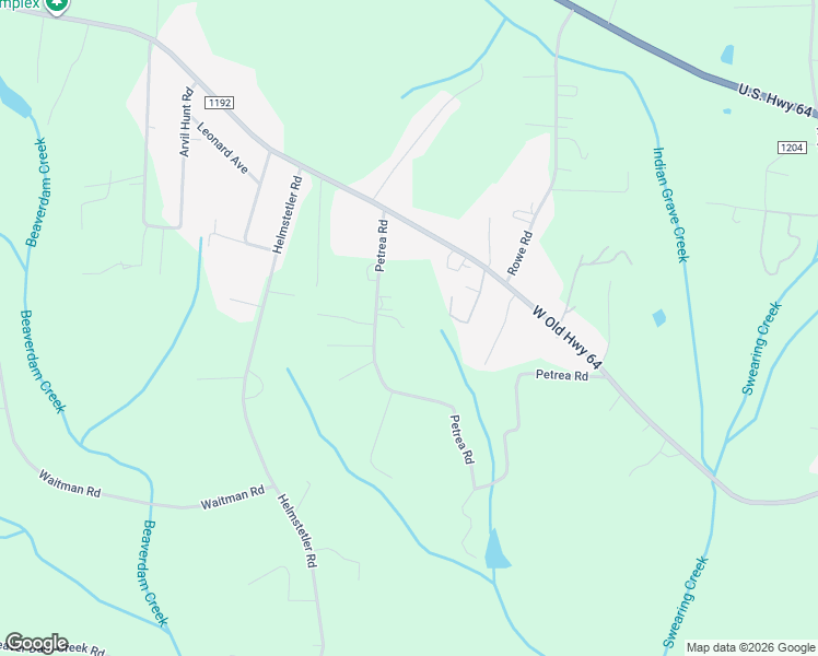 map of restaurants, bars, coffee shops, grocery stores, and more near 1180 Petrea Road in Lexington