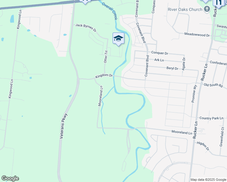 map of restaurants, bars, coffee shops, grocery stores, and more near 801 Mooreland Lane in Murfreesboro