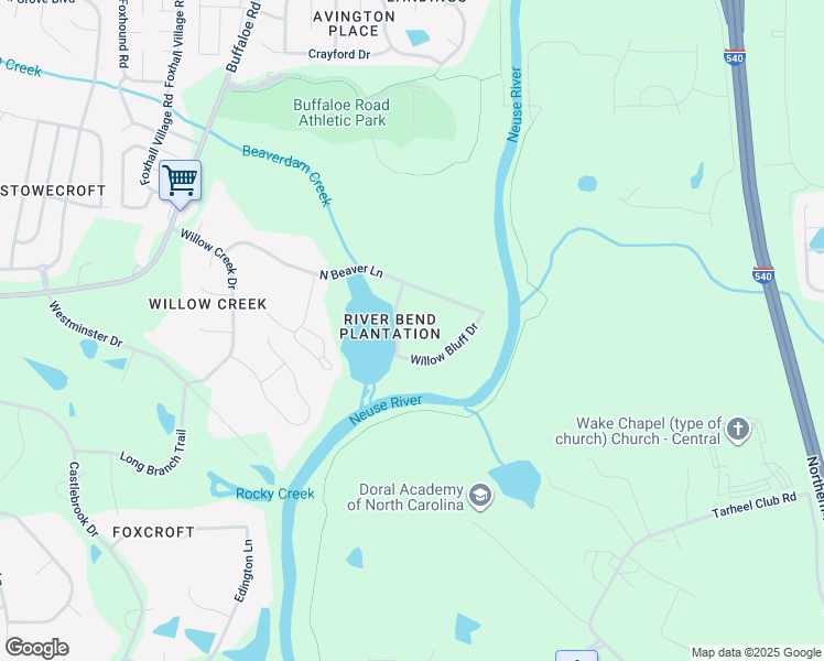 map of restaurants, bars, coffee shops, grocery stores, and more near 3704 Stoutt Drive in Raleigh