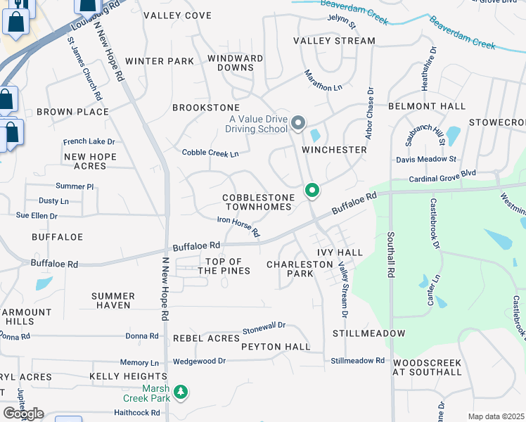 map of restaurants, bars, coffee shops, grocery stores, and more near 4544 Antique Lane in Raleigh
