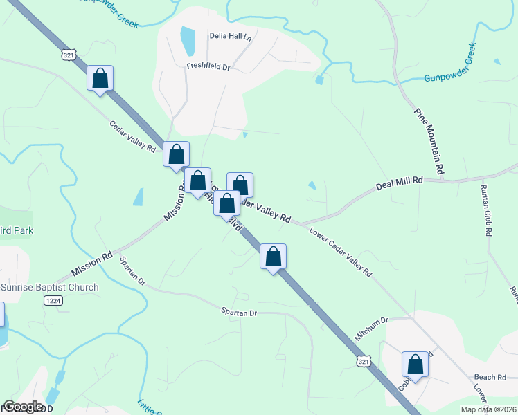 map of restaurants, bars, coffee shops, grocery stores, and more near 4054 Lower Cedar Valley Rd in Hudson
