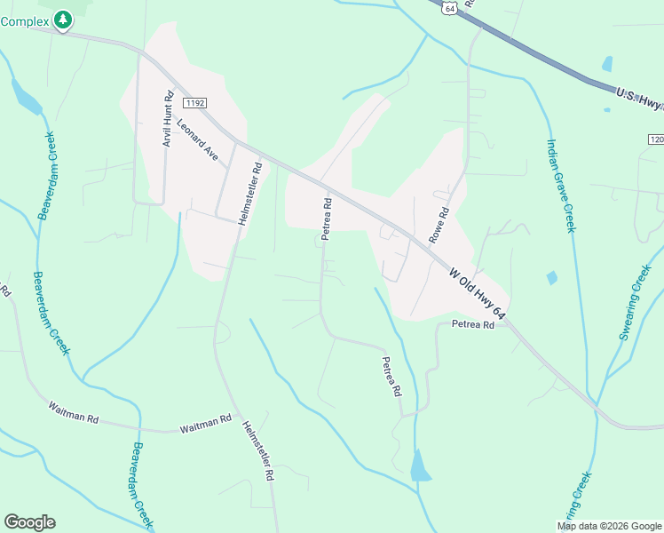 map of restaurants, bars, coffee shops, grocery stores, and more near 1180 Petrea Road in Lexington