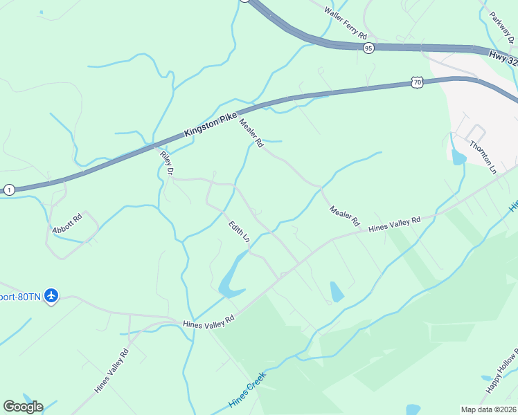 map of restaurants, bars, coffee shops, grocery stores, and more near 940 Riley Drive in Lenoir City