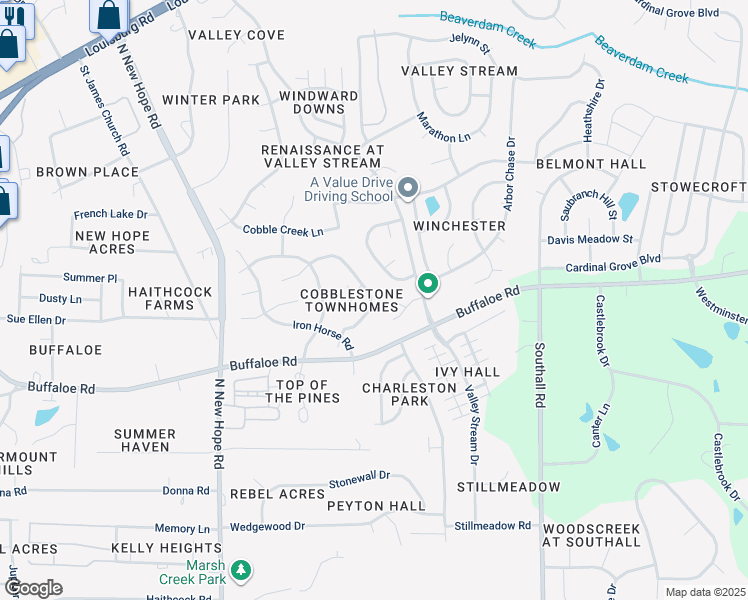 map of restaurants, bars, coffee shops, grocery stores, and more near 4521 Antique Lane in Raleigh
