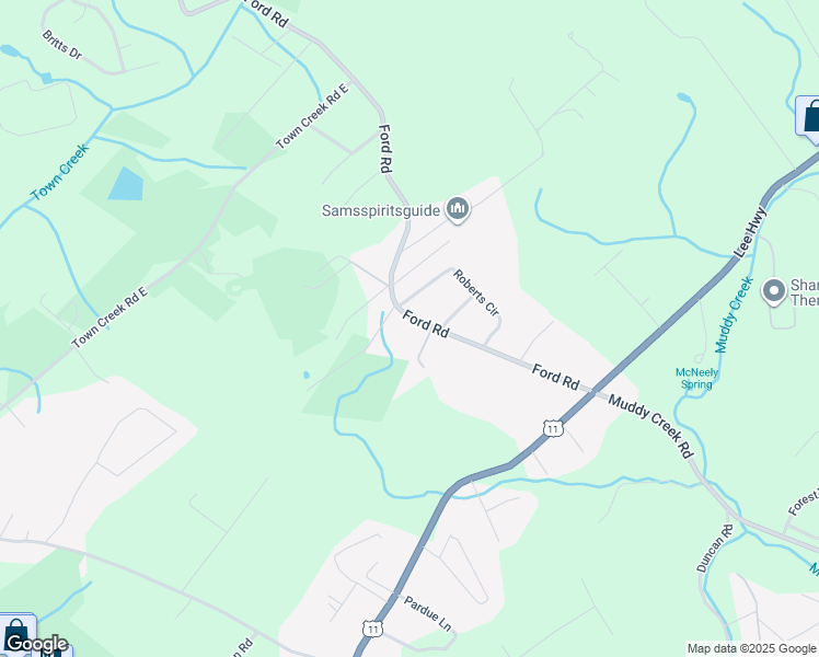 map of restaurants, bars, coffee shops, grocery stores, and more near 2475 Ford Road in Lenoir City