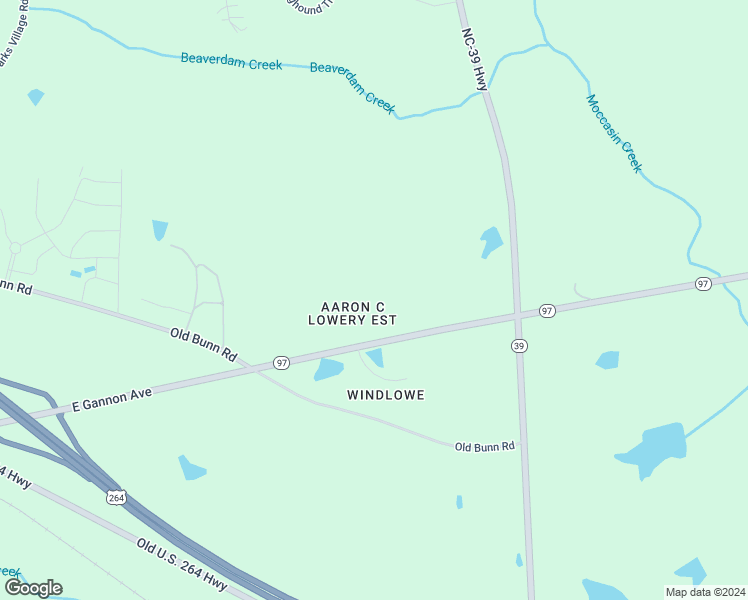 map of restaurants, bars, coffee shops, grocery stores, and more near 1501 North Carolina 97 in Zebulon