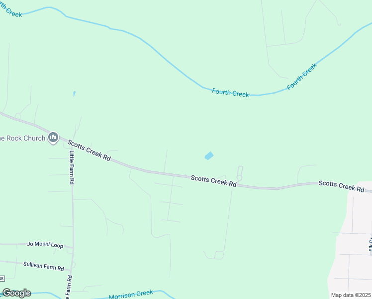 map of restaurants, bars, coffee shops, grocery stores, and more near 612 Scotts Creek Road in Statesville