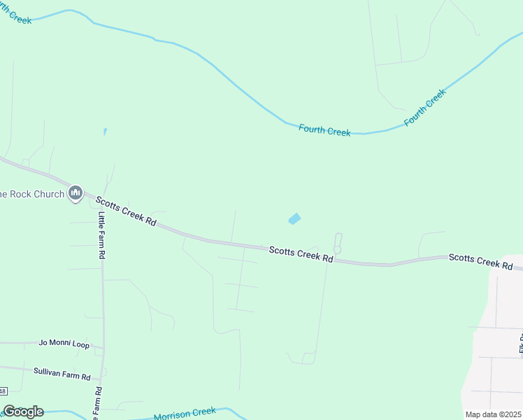 map of restaurants, bars, coffee shops, grocery stores, and more near 612 Scotts Creek Road in Statesville