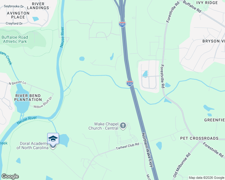 map of restaurants, bars, coffee shops, grocery stores, and more near 7130 Blue Run Lane in Raleigh