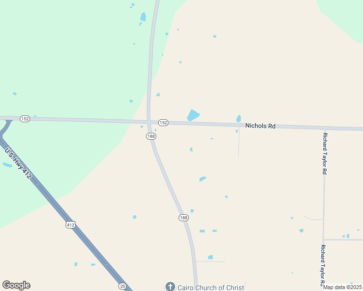 map of restaurants, bars, coffee shops, grocery stores, and more near 2380 Tennessee 188 in Alamo