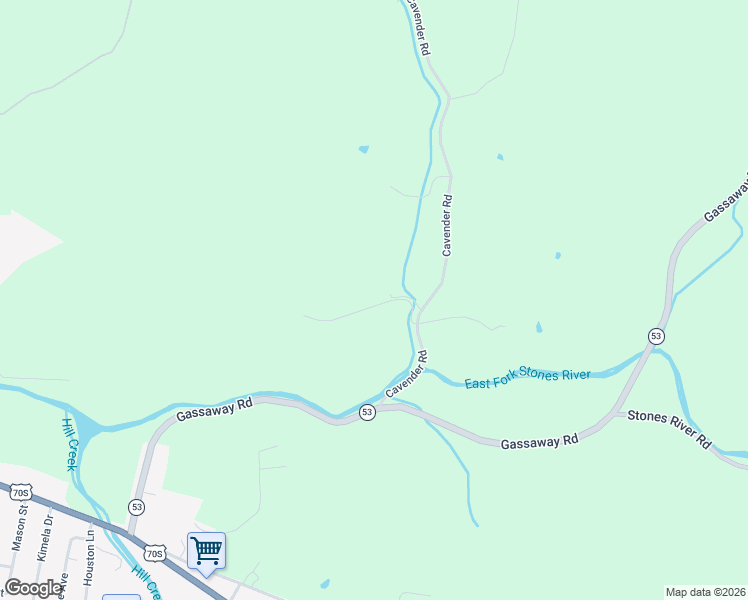 map of restaurants, bars, coffee shops, grocery stores, and more near 329 Cavender Road in Woodbury