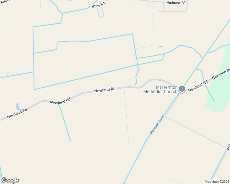 map of restaurants, bars, coffee shops, grocery stores, and more near 10842 Newland Road in Creswell