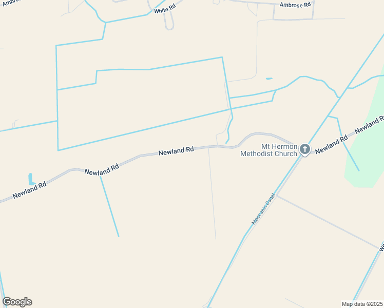 map of restaurants, bars, coffee shops, grocery stores, and more near 10842 Newland Road in Creswell