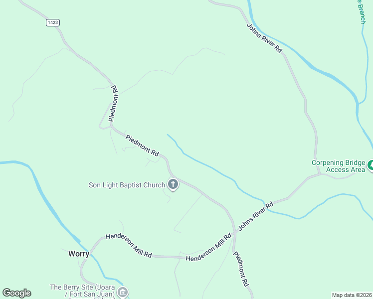 map of restaurants, bars, coffee shops, grocery stores, and more near 3795 Piedmont Road in Morganton