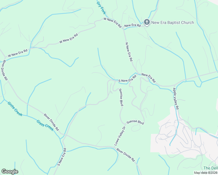 map of restaurants, bars, coffee shops, grocery stores, and more near 807 South New Era Road in Sevierville