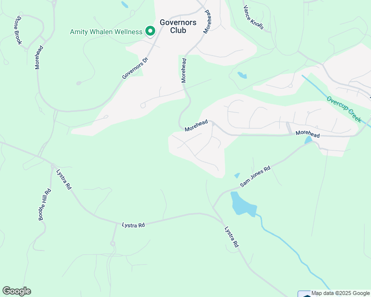 map of restaurants, bars, coffee shops, grocery stores, and more near 73001 Harvey in Chapel Hill