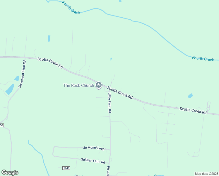 map of restaurants, bars, coffee shops, grocery stores, and more near Scotts Creek Road in Statesville