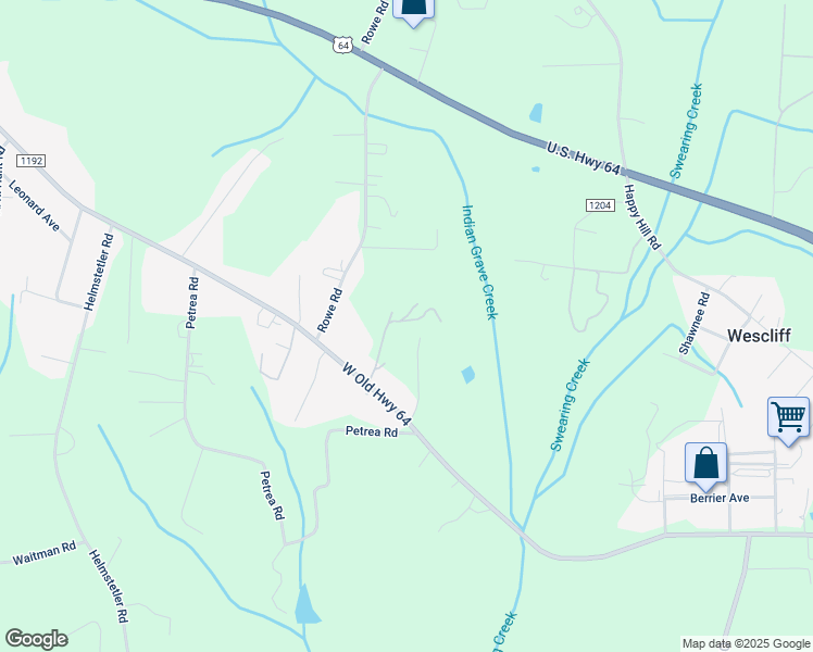 map of restaurants, bars, coffee shops, grocery stores, and more near Kepley Sink Lane in Lexington