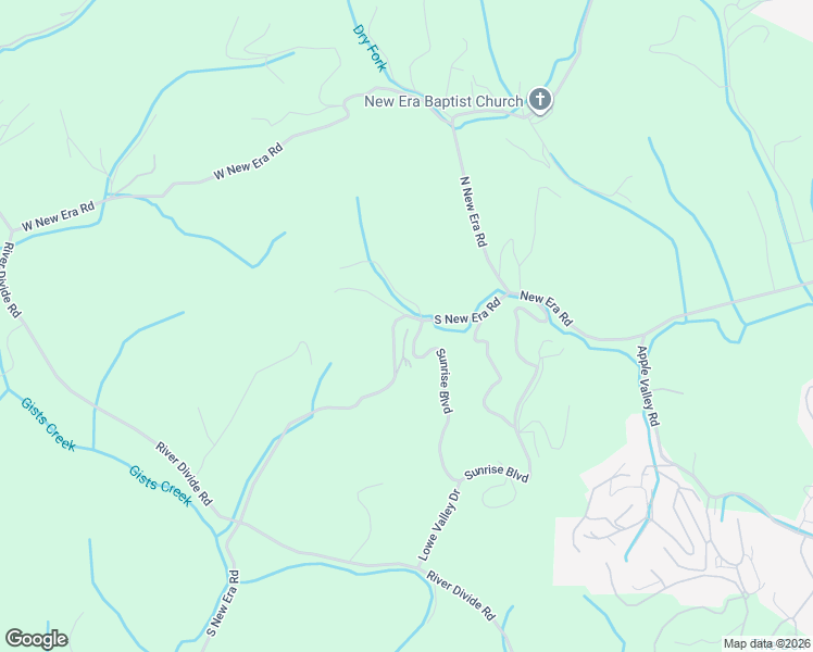 map of restaurants, bars, coffee shops, grocery stores, and more near 807 South New Era Road in Sevierville