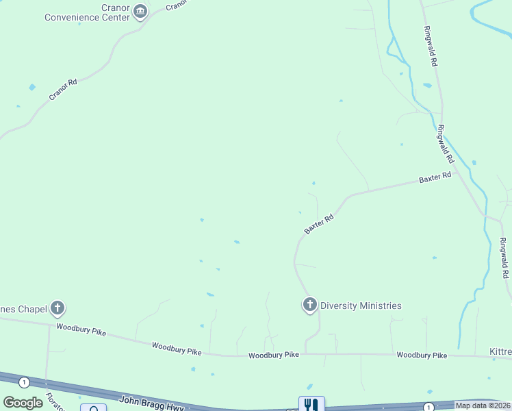map of restaurants, bars, coffee shops, grocery stores, and more near 631 Baxter Road in Murfreesboro