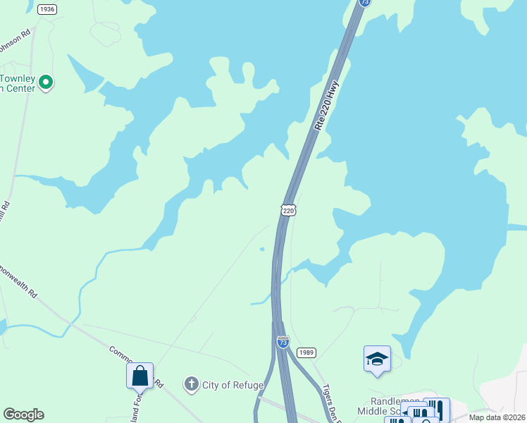 map of restaurants, bars, coffee shops, grocery stores, and more near 5191 Island Ford Road in Randleman