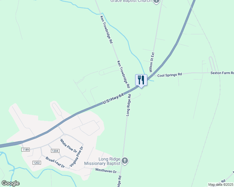 map of restaurants, bars, coffee shops, grocery stores, and more near 2138 U.S. 64 in Plymouth
